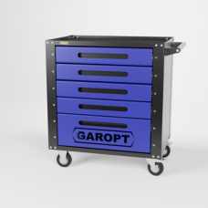 Тележка инструментальная Garopt 5 ящиков CИНЯЯ, Серия "Low-cost" GT5.blue