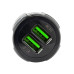 Автомобильное зарядное устройство FY-205 (12V-24V, USB 2:5V-Max 3.1A, QC3.0: 5V/3A,9V/2A,12V/1.5A)  FY-205