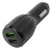 Автомобильное зарядное устройство FY-205 (12V-24V, USB 2:5V-Max 3.1A, QC3.0: 5V/3A,9V/2A,12V/1.5A)  FY-205