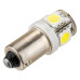 Лампочка светодиодная BA9S-5050-5SMD 12v белая BA9S-5050-5SMD W