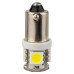 Лампочка светодиодная BA9S-5050-5SMD 12v белая BA9S-5050-5SMD W