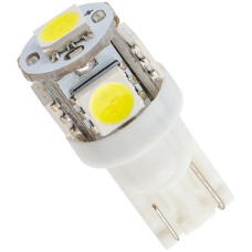 Лампочка светодиодная T10-5050-5SMD 12v белая T10-5050-5SMD W