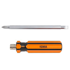 Отвертка с переставным наконечником 160 мм (SL6, PH2) ISMA-61602