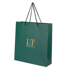 Пакет бумажный упаковочный изумрудный 33.5*32*9.5cm LT-B2(emerald)