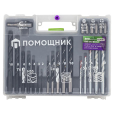 Набор бит и сверл с расходниками в пластиковом кейсе (300 предметов) 423090