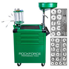 Установка пневматическая для сбора отработанного масла (бак 80л, мерная колба 10л, давление ≤1бар) передвижная с набором спец.инструмента 61п?