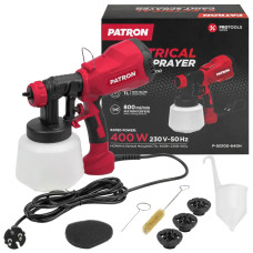 Краскопульт ручной электрический (230В, 400Вт, объем бачка 1л, макс.расход краски 800мл/мин) P-SG100-640H