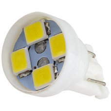 Лампочка светодиодная T10-1210-4SMD 12v белая T10-1210-4SMD W
