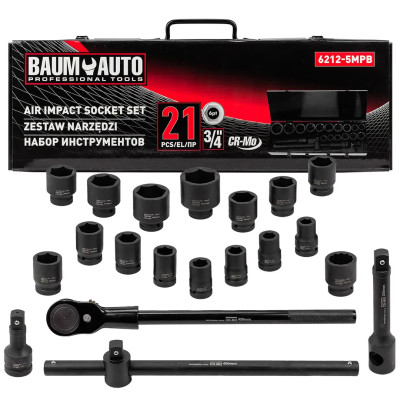 Набор инструментов ударных 21пр. 3/4 (6гр.) BM-6212-5MPB