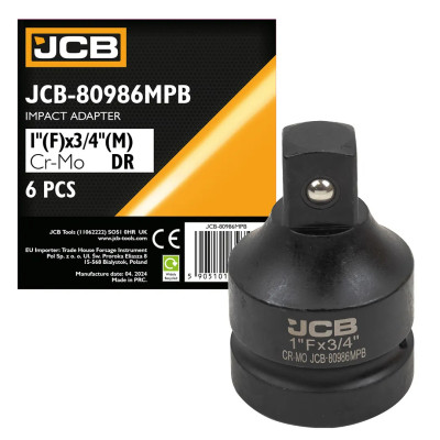Адаптер-переходник ударный 1 (F) х 3/4 (M) JCB-80986MPB