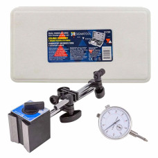 Индикатор часового типа с магнитной стойкой (0-10мм, погрешность-0,01мм), в пласт.кейсе Sigmatool-01729