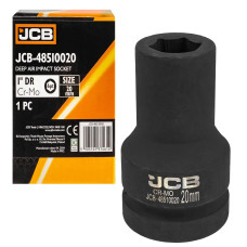 Головка ударная глубокая 20мм (6гр.), 1  JCB-48510020