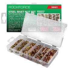 Заклепки резьбовые стальные М3-М10, набор 150пр. RF-36481