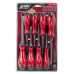 Набор отверток силовых магнитных 8пр (SL5.5x75мм, SL6.5x100мм, SL8х150мм, РН1х75мм, РН2х100мм, РН3х150мм, Т20х100мм, Т25х125мм) в блистере JBC-7008