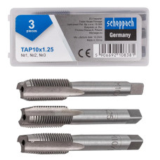 Метчик M10x1,25 (3шт) Sch-TAP10x1,25