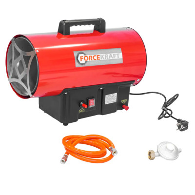 Пушка тепловая газовая(30кВт,220V,0.7 bar,расход-2.18 кг/час,пр.-ть-650м3/час,площадь обогрева-185м2,пропан/газ,защита от утечки и перегрева) FK-GH-30M