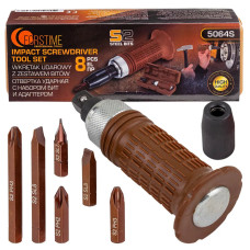 Отвертка ударная с набором бит и адаптером 8пр. FT-5064S
