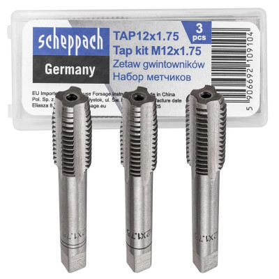 Метчик M12x1,75 (3шт) Sch-TAP12x1.75
