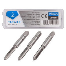 Метчик M5x0,8 (3шт) Sch-TAP5x0,8
