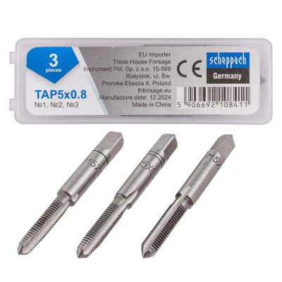 Метчик M5x0,8 (3шт) Sch-TAP5x0,8