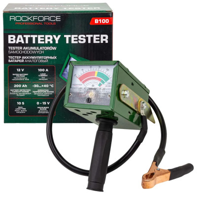 Тестер аккумуляторных батарей аналоговый (12V, 100А) RF-B100