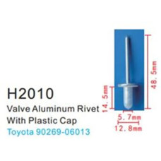 Клипса для крепления внутренней обшивки а/м Тойота металлическая (100шт/уп.) H2010[Toyota]