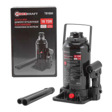 Домкрат бутылочный 16т с клапаном (h min-227мм, h max-427мм) FK-T91604 DS