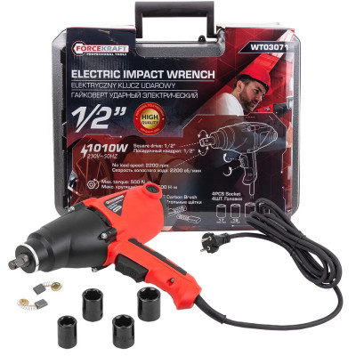 Гайковерт ударный электрический, 1010W FK-WT03071