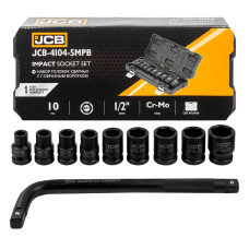 Набор головок ударных с Г-образным воротком 10пр. 1/2  JCB-4104-5MPB