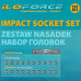 Набор головок 20пр., 1/2 (6гр.) (короткие 38мм/глубокие 78мм: 10-19мм) в пласт.кейсе IF-4201-5K