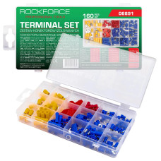 Клеммы контактные автомобильные, набор 160пр. RF-06891