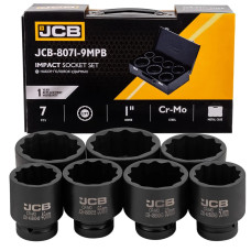 Головки ударные, набор 7пр., 1 (12гр.) JCB-8071-9MPB