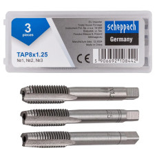 Метчик M8x1,25 (3шт) Sch-TAP8x1,25