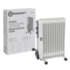 Радиатор масляный электрический (220-240V,50/60Гц,2500Вт,11 секций 11х58см,3 режима нагрева,защ. от перегрева,48х24х62.5см) FK-YL-B14E-11