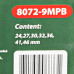 Набор головок ударных глубоких 1  7пр.  RF-8072-9MPB