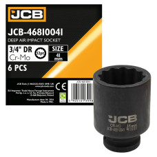 Головка ударная глубокая 41мм (12гр.), 3/4  JCB-46810041