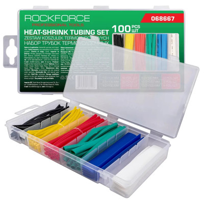 Трубки термоусадочные, набор 100пр. RF-068667