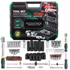 Набор инструментов 108+6пр. 1/4 , 1/2 (6гр.) RF-41082+6L