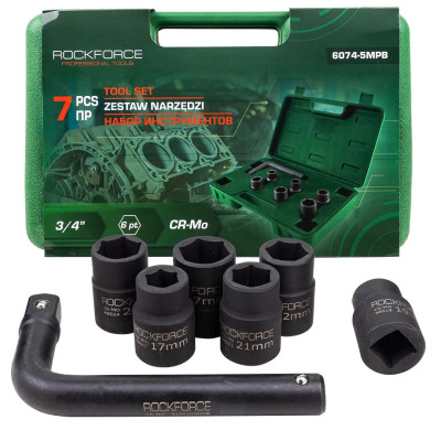 Набор инструментов 7пр. 3/4 (6гр.) RF-6074-5MPB