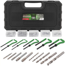 Набор приспособлений и футорок для восстановления резьбы М5х0,8 М6х1,0 М8х1,25 М10х1,5 М12х1,75 (131пр.) RF-9131U1