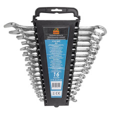 Ключи комбинированные, набор 16пр. (6-19, 22, 24мм) ISMA-5161MP DV