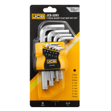 Ключи Г-образные 6-гранные, набор 9пр. (1.5, 2, 2.5, 3-6, 8, 10мм) JCB-5093