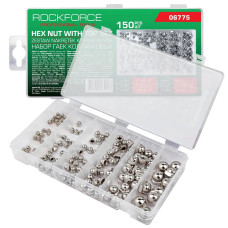 Гайки нержавеющие колпачковые 3-10мм, набор 150пр. RF-06775