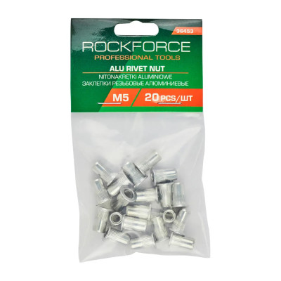 Заклепки резьбовые алюминиевые М5 (20шт./к-т) RF-36453