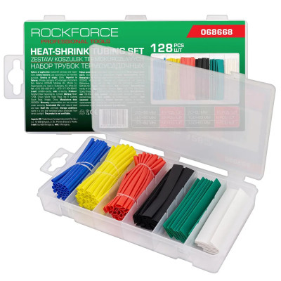 Трубки термоусадочные, набор 128пр. RF-068668