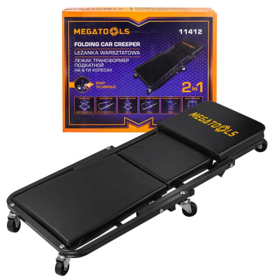 Лежак трансформер подкатной на 6-ти колесах MT-11412