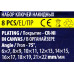 Ключи накидные, отогнутые на 75град., набор 8пр. (6х7, 8х9, 10х11, 12х13, 14х15, 16х17, 18х19, 21х22мм) POM-5088P