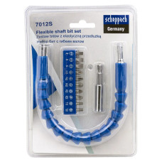 Биты в комплекте с гибким валом, набор 12пр. Sch-7012S