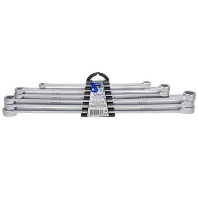 Ключи накидные экстра длинные, набор 6пр. (8x10, 11x13, 12x14, 15x17, 16x18, 19x21мм) Sch-50622