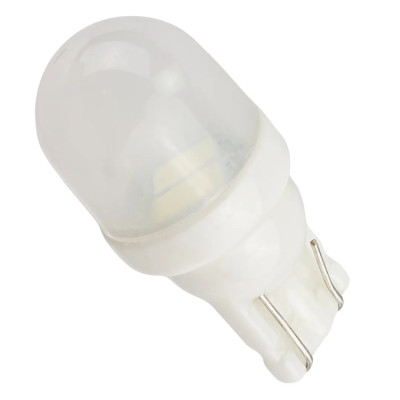 Лампочка светодиодная T10-1W Ceramic 12v белая T10-1W Ceramic W